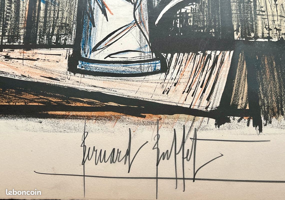Bernard BUFFET – Japonaise à la coiffure fleurie 1981