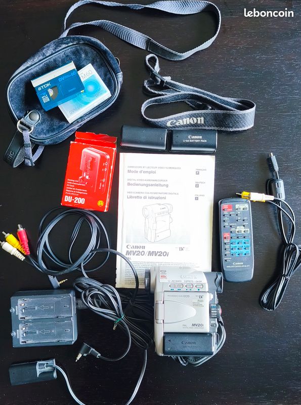 Camescope Canon MV20i complet Photo, audio vidéo