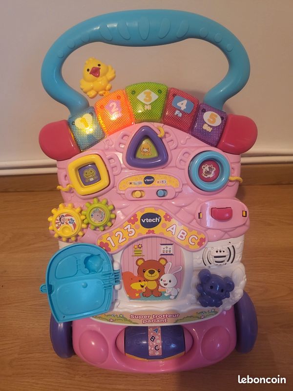 Trotteur pousseur VTech rose Jeux Jouets