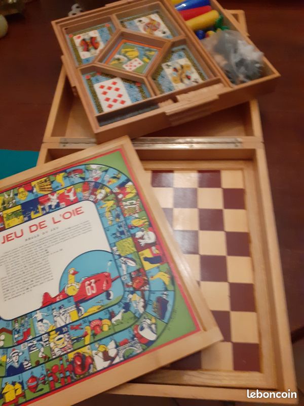 Ancien Jeu De Nain Jaune Manufrance – Boîte En Bois – Complet – Occasion