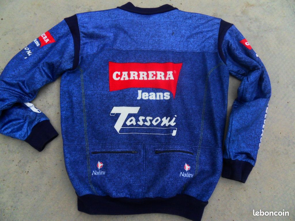 Maillot Cyclisme Vintage Carrera Jeans Tassoni Nalini Taille L