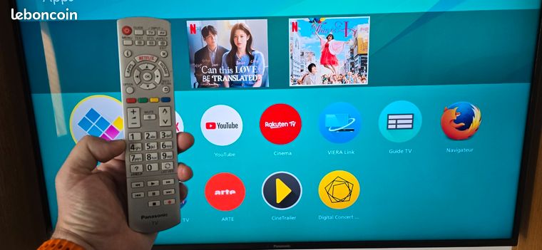 Télécommande Panasonic TX-50CX680B - Originale, Sans Fil, Pour TV LED 50 Pouces