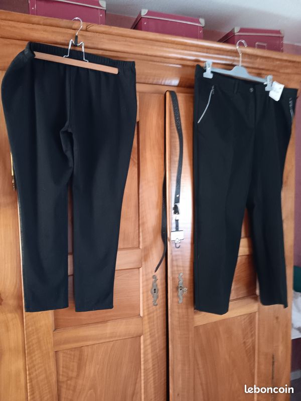 A saisir lot de 2 pantalons et une ceinture neufs taille 50/52 (image 2)