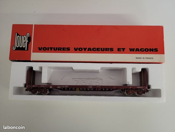 2 Wagons Jouef France – 6751/6753, HO, Plats à Bogies, Demi-bâche Et Bâche