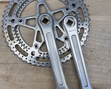 Pédalier Stronglight 105 TER – 42-52 170mm – 14x1.25 – Vélo Ancien D4