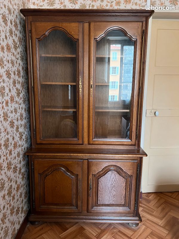 Meuble vitre en bois massif (image 2)