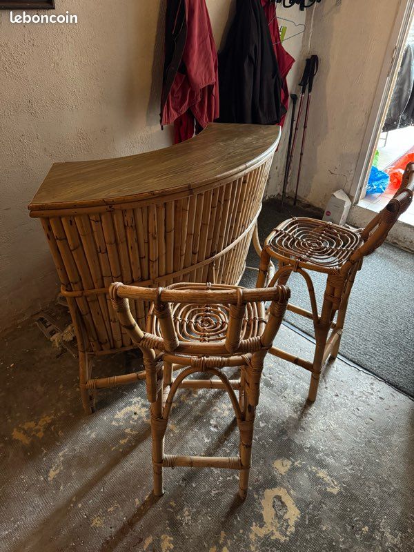 Bar bambou vintage (image 4)