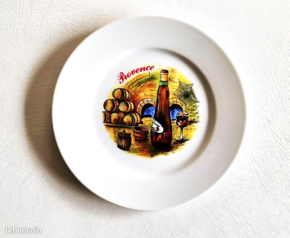 Service 7 Assiettes À Fromage Ou Dessert Revol Porcelaine État Neuf (image 5)
