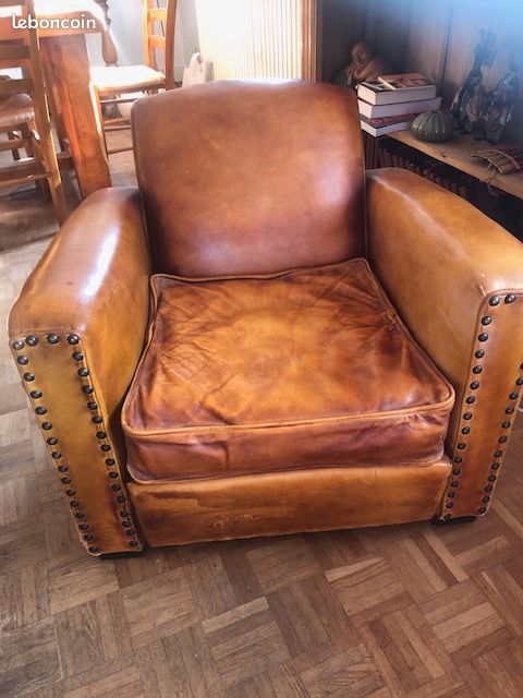 Fauteuil club ancien (image 1)