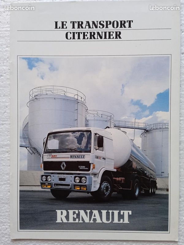 1988_ Camions RENAULT_ Cat. 16 p._" Trs CITERNIER "_ PARFAIT ÉTAT (image 2)