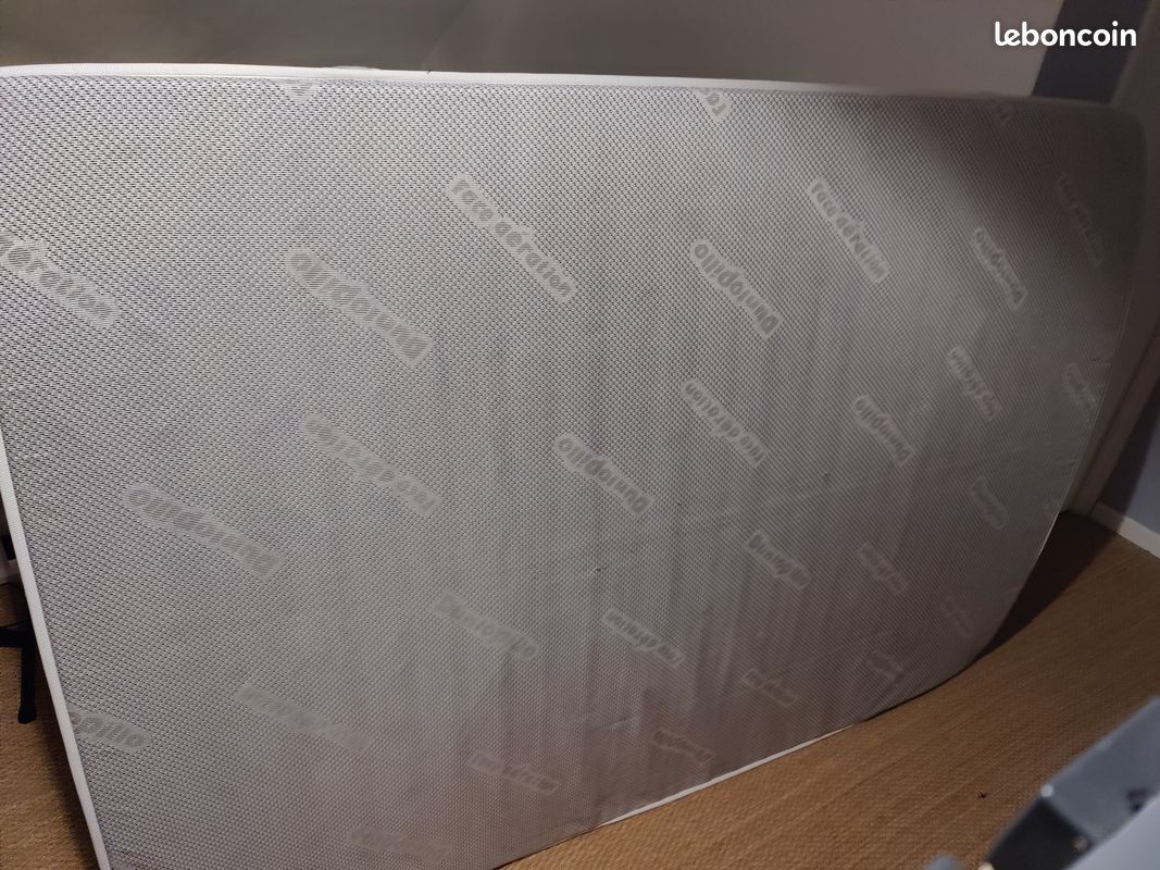 Lit 140x200, tête de lit, sommier et matelas (image 3)