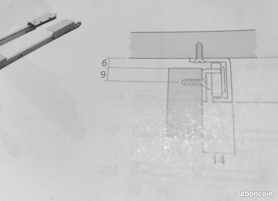 Coulisses BLUM de tablette et de tiroir montage sous plan (image 4)