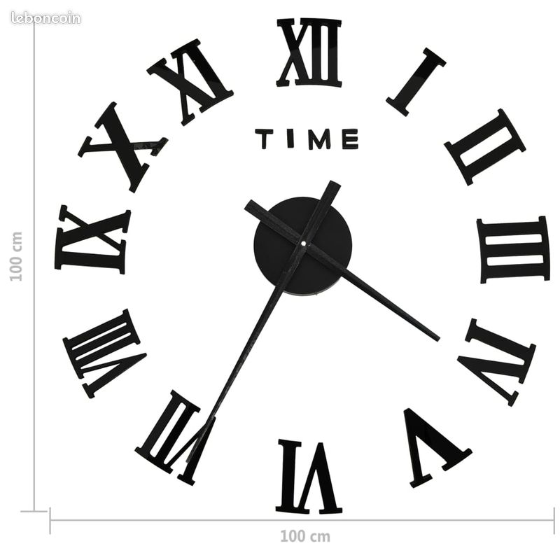 Horloge Murale, 30cm Moderne Décorative Blanc Et Noir Horloge Silencieuse Pendule Murale Pour Salon Cuisine 98310316