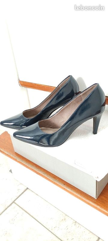 Escarpins Cuir Escarpins Tamaris Bleu Escarpins Couleur Bleu-nuit