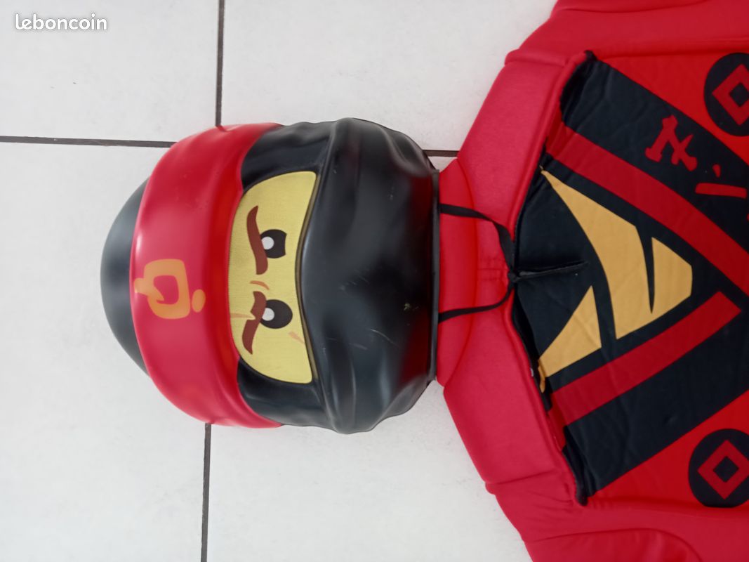 Déguisement Ninjago Lego rouge (image 2)