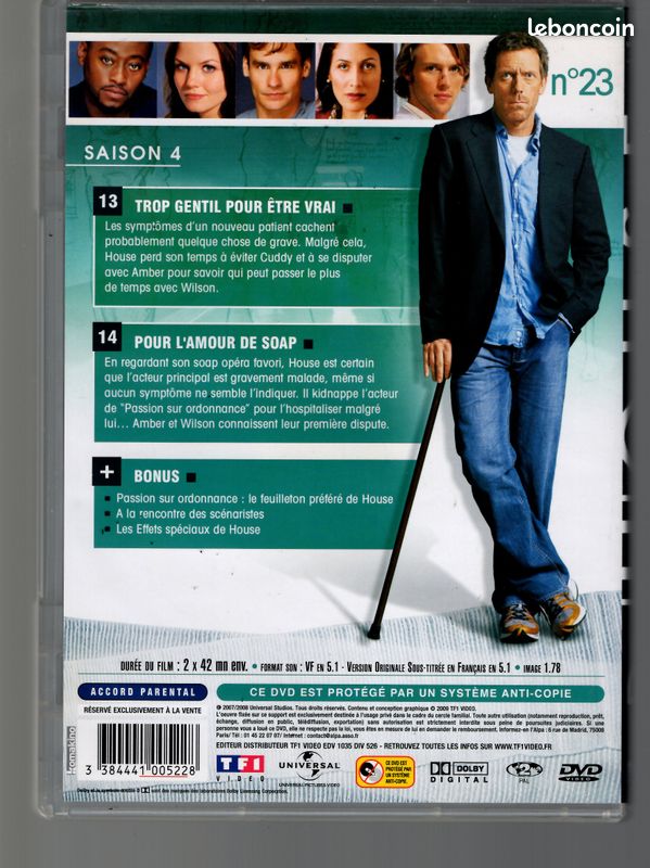 DVD Séries : Dr. House Intégrale Saison 4 (image 10)