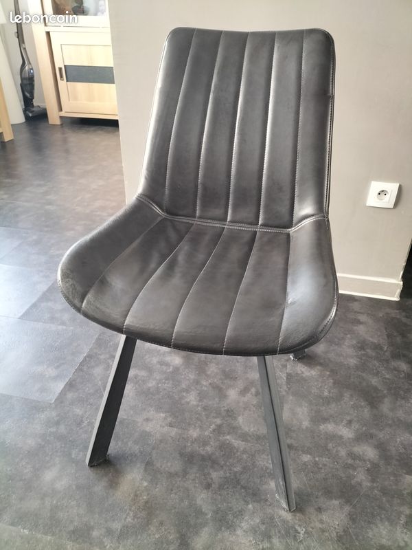 Lot de 6 chaises simili cuir (image 1)