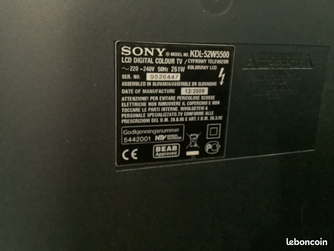 TV SONY 132 cm (image 3)