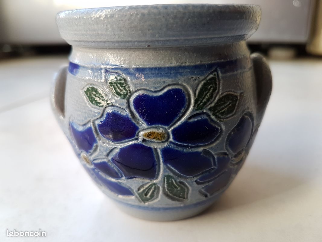 Petit pot alsacien marque Burger motif fleur (image 4)