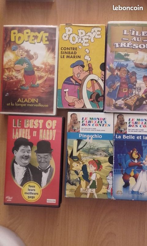 Cassette VHS Popeye_l'ile trésor_BestOf laure (image 1)