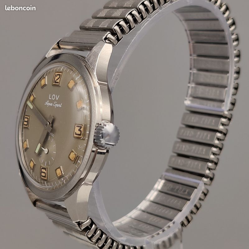 Montre Lov Automatique Pour Homme - Boîtier Acier, Imposante, Occasion