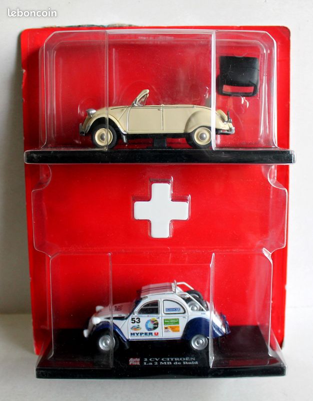 Vitesse 1/43 - Citroën 2CV Cabriolet 4 Saisons + 2MB De RAID - Miniature Métal Neuve