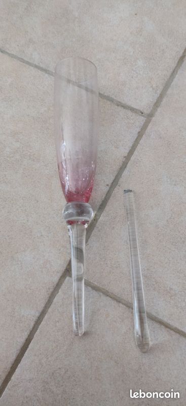 Lot de 6 flûtes à champagne + seau verre urgent (image 2)