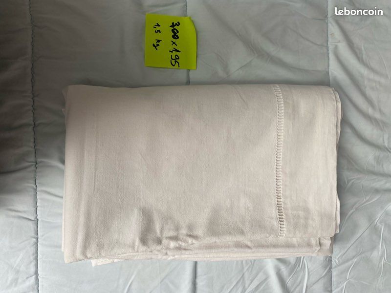 Drap ancien en métis 3,00 × 1,95M en excellent état (image 4)
