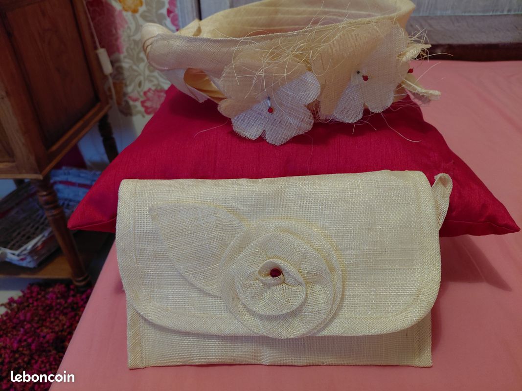 Chapeau bandeau et pochette assortie (image 1)