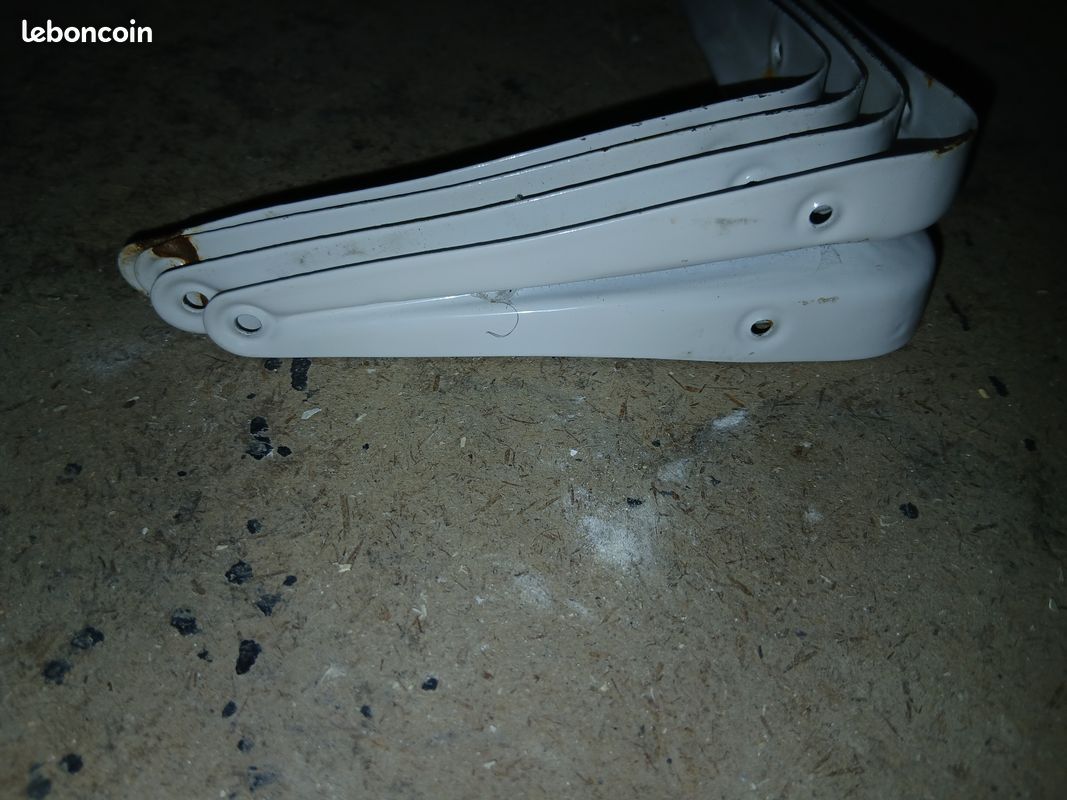 Lot de 4 petites équerres blanches (image 5)