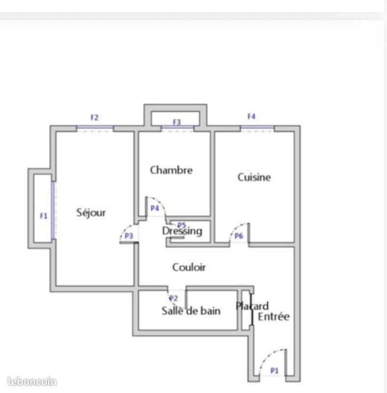 Appartement 2 pièces 45 m² · à Tours · 45 m² · 695 €/mois
