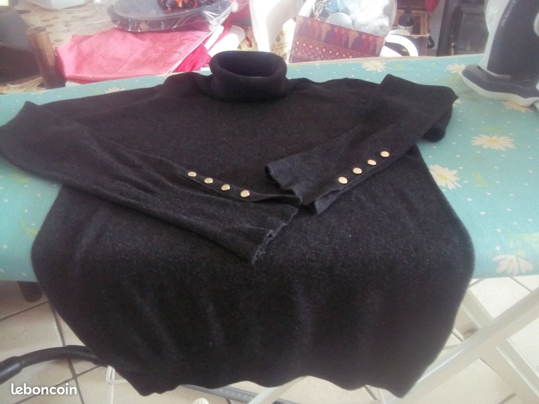 Pull femme taille S gris anthracite ZARA (image 1)