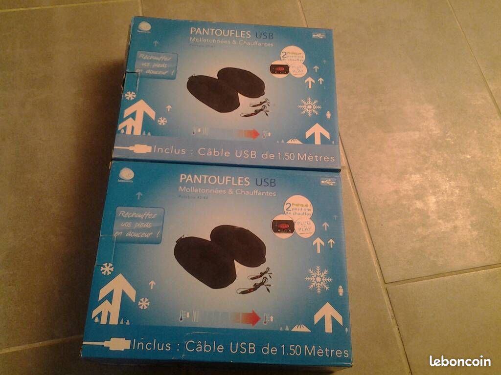 1 paire de pantoufles usb (image 2)