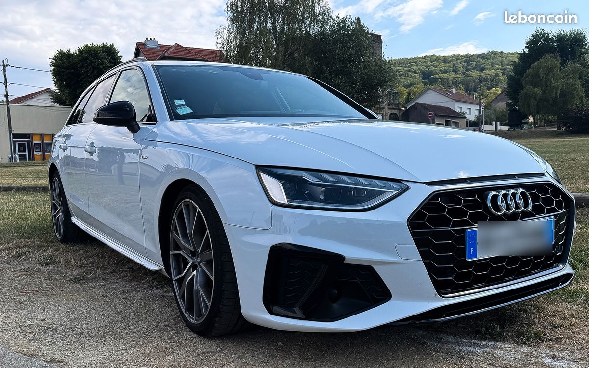 Audi A4 Avant S line 40 TDI 190 S tronic – Pano – Virtual Cockpit – 19” + roues hiver 18” – Garantie (image 1)