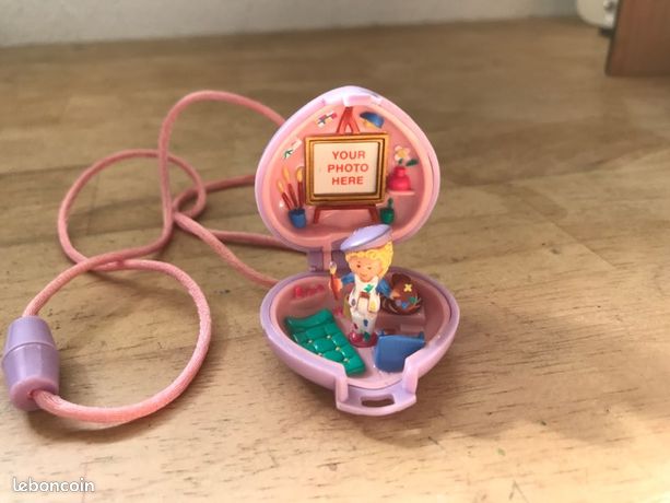 Vintage Bluebird Polly Pocket 1992 joli médaillon collier - complet - France