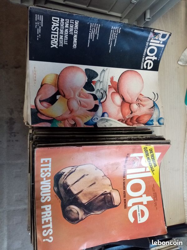 Lot de 83 revues PILOTES 60/70'S (image 1)