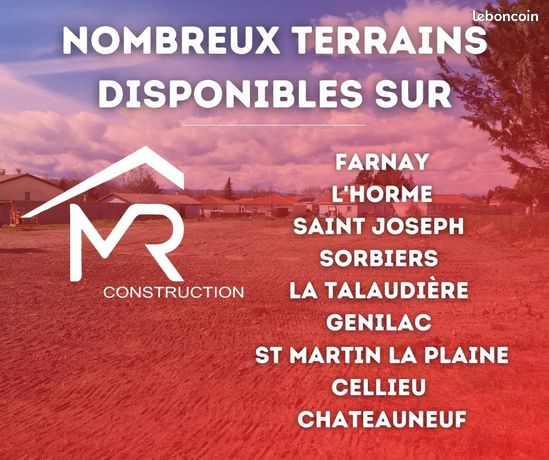 Terrain 1000 m² Rive-de-Gier