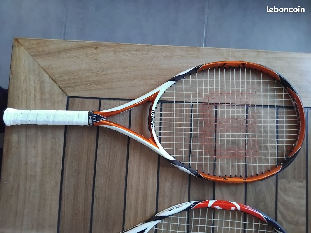 Housse Raquette Tennis Vintage Wilson SC2000 – Simple – Blanc Et Rouge – Occasion