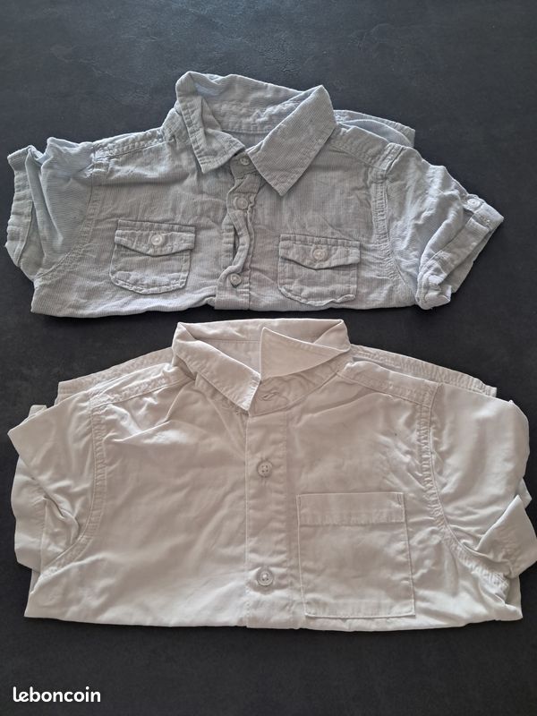 Lot chemise manche courte 18 mois (image 1)