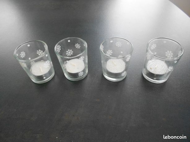 Bougeoir vintage en verre pour mariage et dîners romantiques