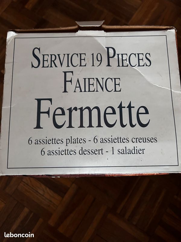 Service 19 pièces en faïence (image 3)