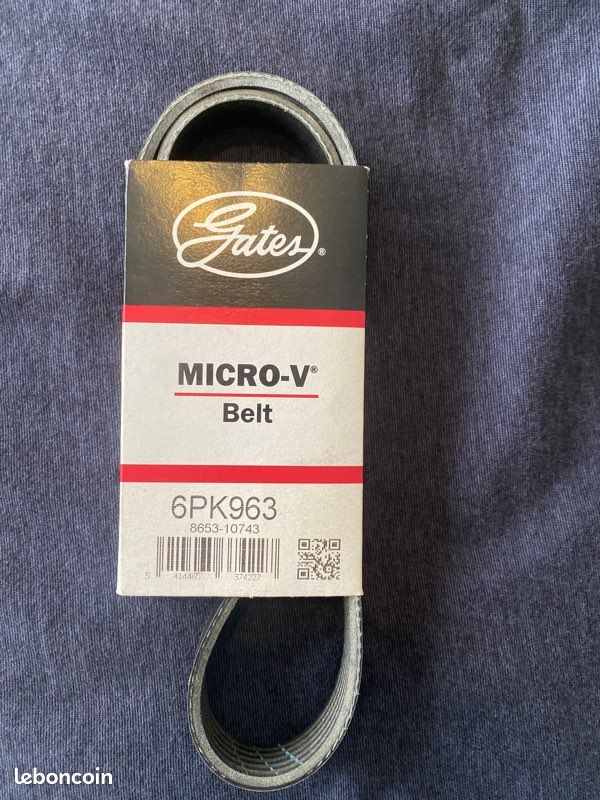 Courroie trapézoïdale à nervures Micro-V® GATES 6PK1693 | AD MARTINIQUE B2C