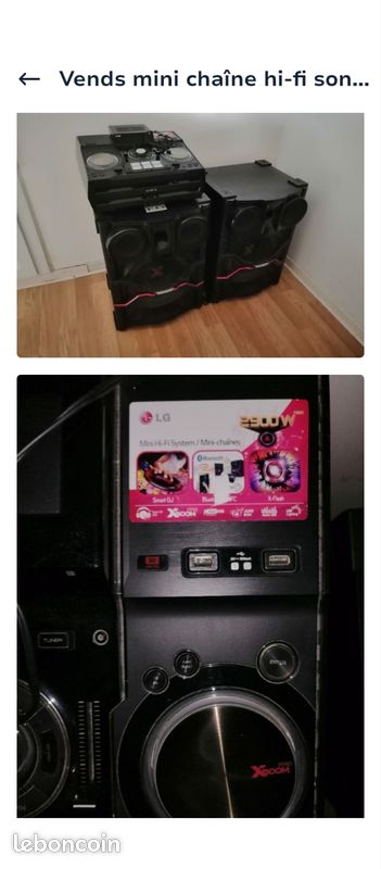 Chaine hifi lg 3000 watts RMS Photo, audio vidéo