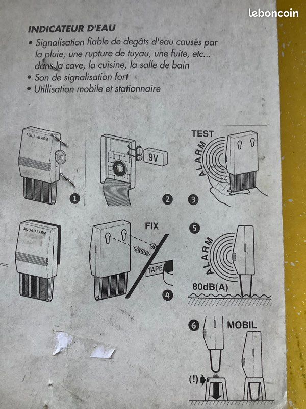 Détecteur d’innondation avec alarme (image 2)