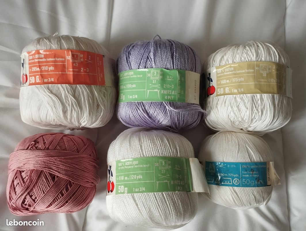 Lot De 5 Pelotes De Coton Pingouin - Couleur Pervenche (bleu) - Aiguille 4 - Neuf