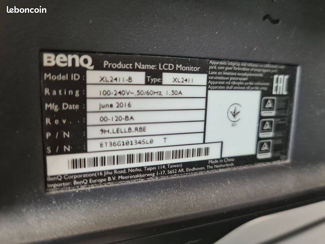 Ecran PC Gaming BenQ 144hz (image 3)
