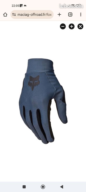 FOX Racing Gants VTT Flexair Gris Graphite Taille L Équipements