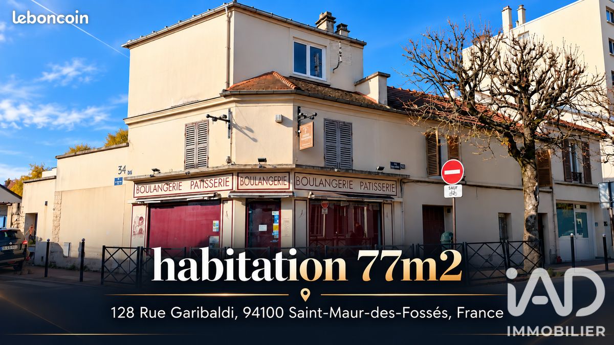 Appartement 4 pièces 77 m² · à Saint-Maur-des-Fossés · 77 m² · 270 000 €
