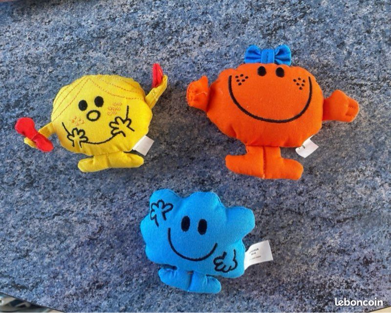 Peluche monsieur madame lot de 3 (image 1)