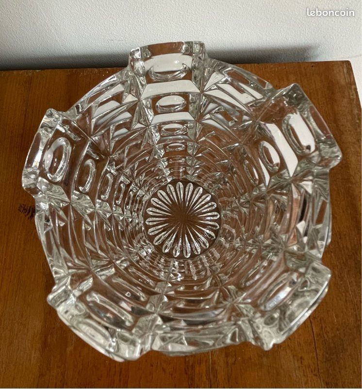 Vase en verre épais vintage (image 3)